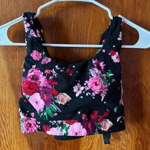 Victoria’s Secret Black and Floral Sports Bra